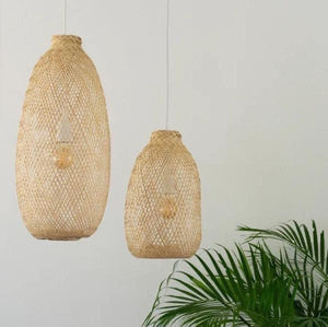 Flexible Bamboo Pendant Light