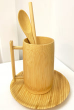 Load image into Gallery viewer, Bamboo Spoons/Mugs/Dishes/Straws are Made by Nature, Crafted by Hand. Designed in Canada and made in Vietnam. 
