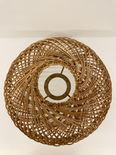 Load image into Gallery viewer, ROUND BROWN RATTAN LAMPSHADE
