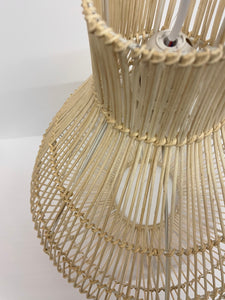 WHITE LAMPSHADE - Handmade Rattan lampshade