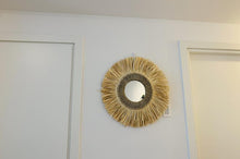 Load image into Gallery viewer, 24&quot; Round Natural Grass Circular Accent Mirror
