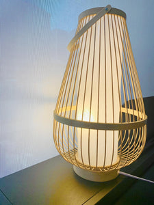 Lampe de table en bambou de 16"
