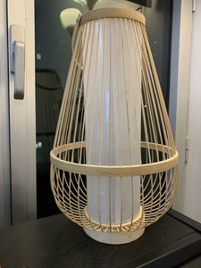 16" Bamboo table lamp