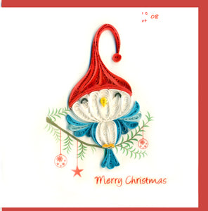 10 Styles Paper Quilled Christmas Cards Size 10x10 cm