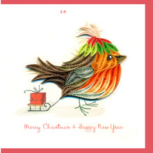 Load image into Gallery viewer, 9 Styles Paper Quilling Christmas Cards Size 10x10 cm

