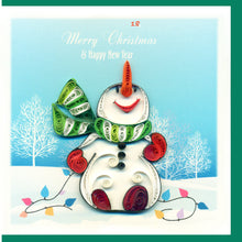Load image into Gallery viewer, 9 Styles Paper Quilling Christmas Cards Size 10x10 cm
