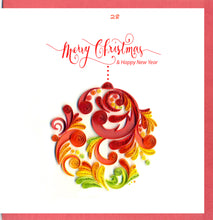 Load image into Gallery viewer, 10 Styles Paper Quilled Christmas Cards Size 15x15 cm
